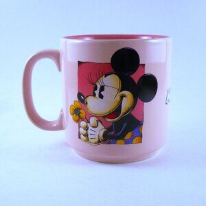 Disney Minnie Mouse Vintage Pink Coffee Mug